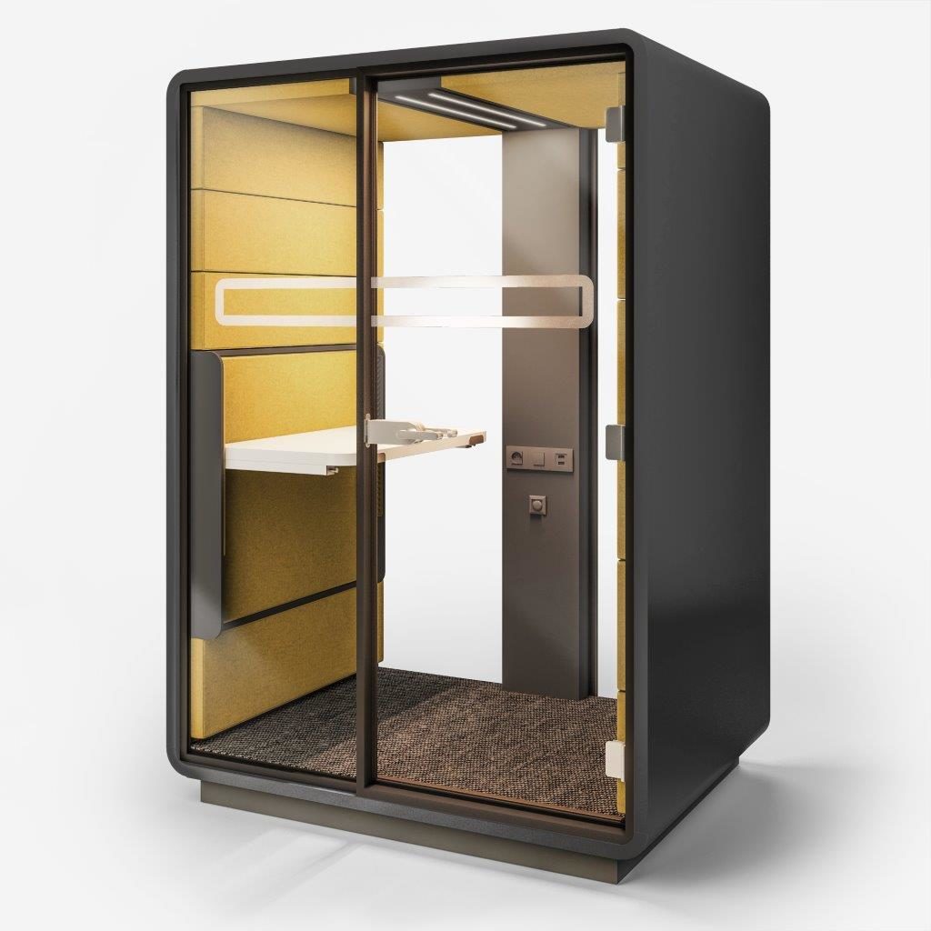 Hush-akoestische-werkplek-met-zit-sta-bureau