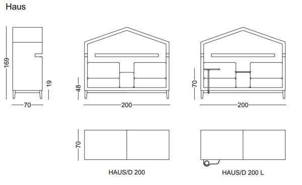 Afmetingen Haus Sofa