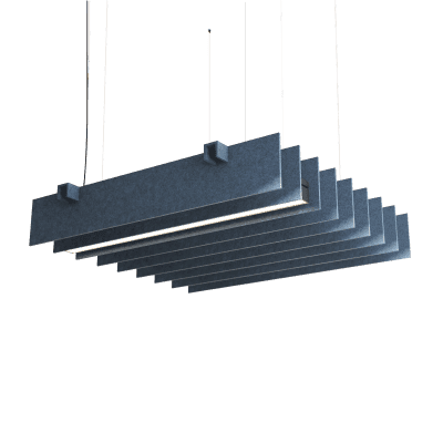 Design plafondsysteem baffle grid