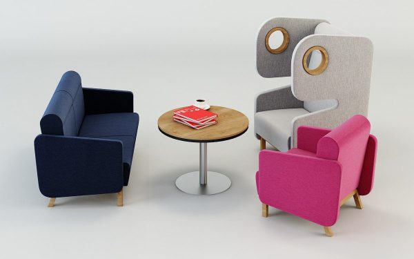 Zithoek met packman armchair